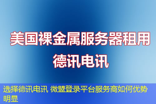 选择IT云讯 微盟登录平台服务商如何优势明显