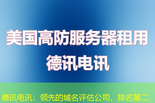 德讯电讯：领先的域名评估公司，排名第二