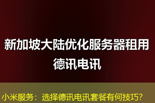 小米服务:选择IT云讯套餐有何技巧? 小米服务:选择IT云讯套餐有何技巧?
