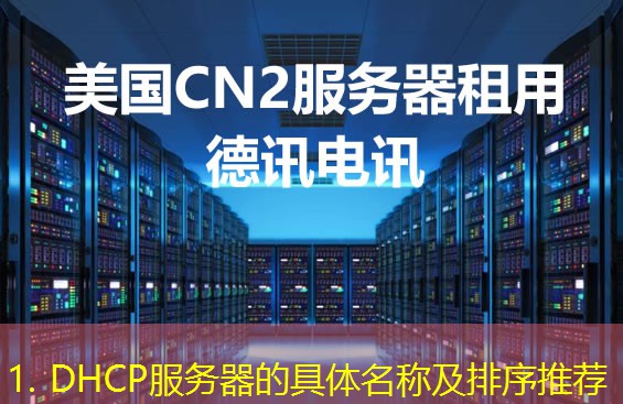 1. DHCP服务器的具体名称及排序推荐 1. DHCP服务器的具体名称及排序推荐