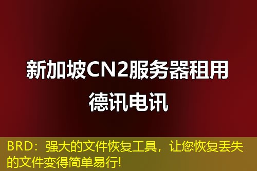 BRD:强大的文件恢复工具,让您恢复丢失的文件变得简单易行! BRD:强大的文件恢复工具,让您恢复丢失的文件变得简单易行!